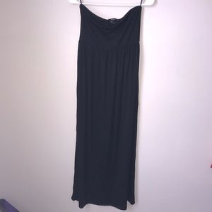 NWT black strapless maxi dress.